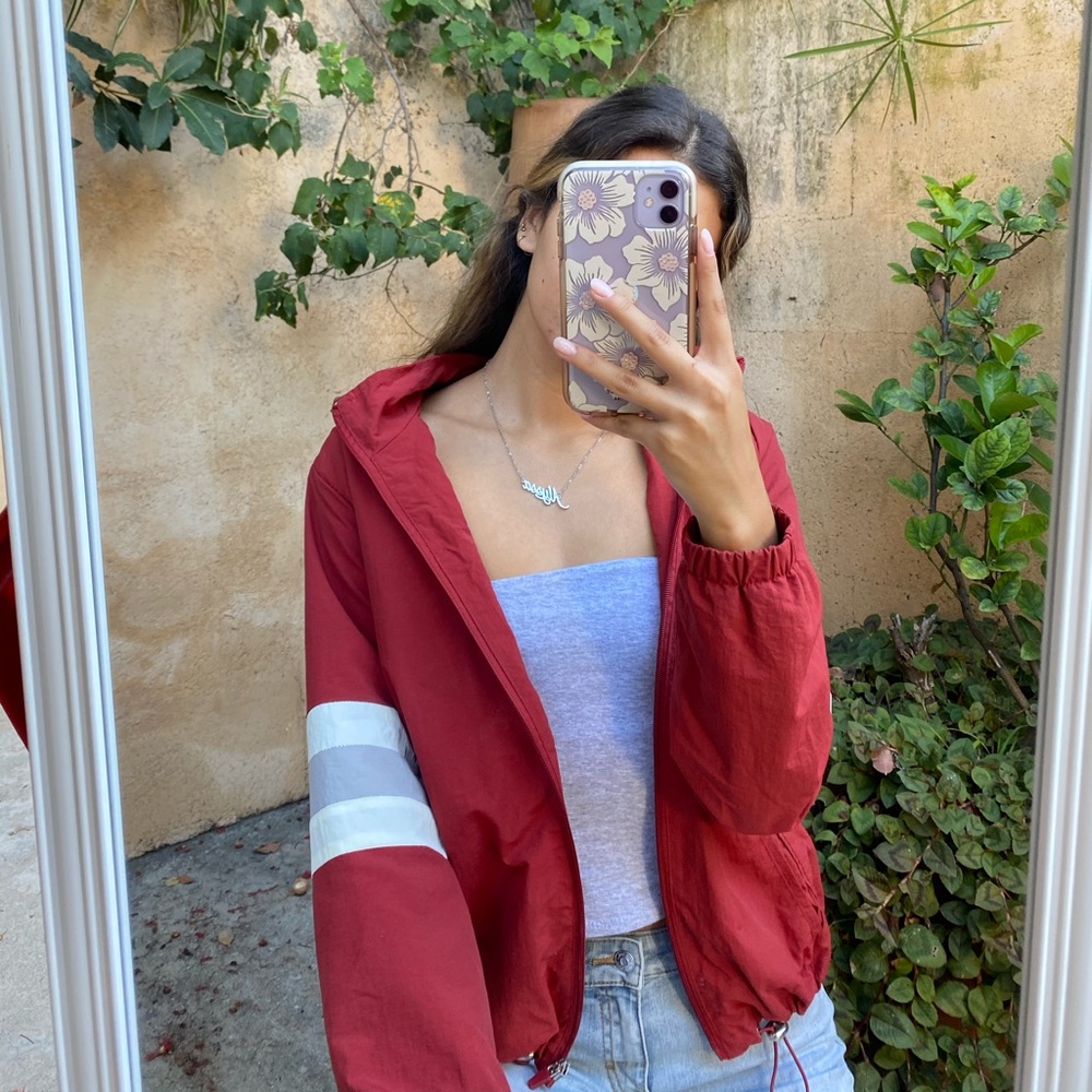 Red Windbreaker